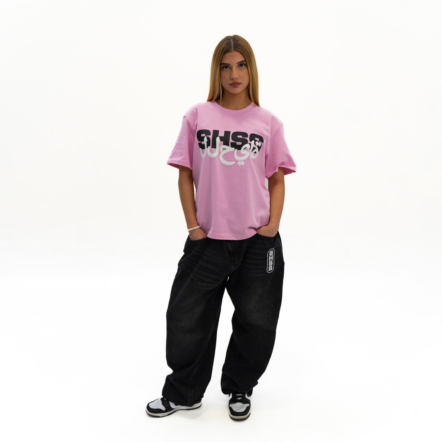 ARABIC LOGO TEE - PINK