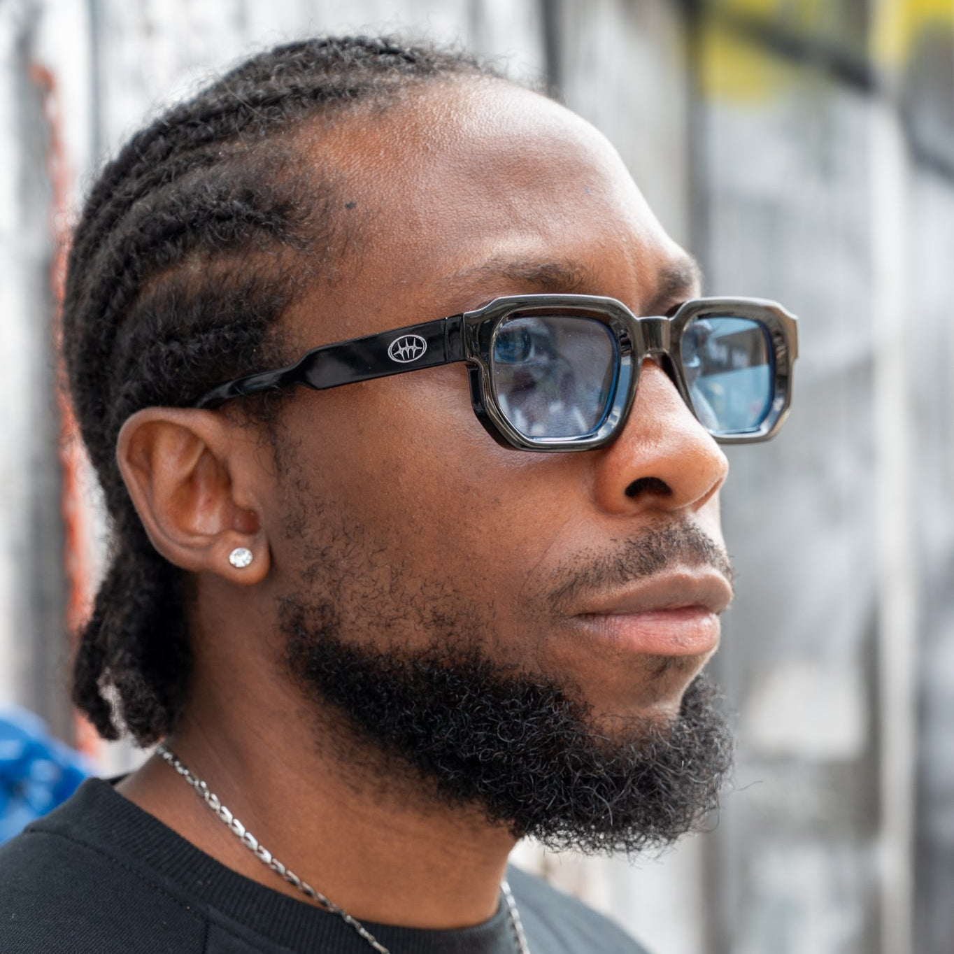 COLORFUL SUNGLASSES - BLACK/BLUE
