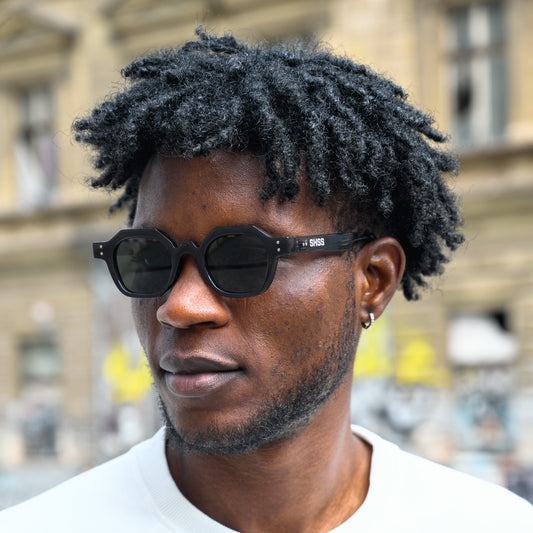 AMERICAN SUNGLASSES - BLACK/GREEN
