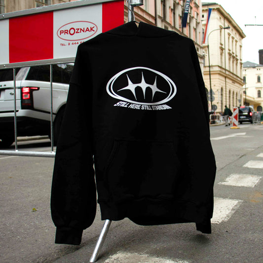 STARS LOGO HOODIE - BLACK